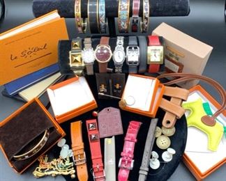 Hermes Bracelets, Watches, brooches, Pins, and accessories
