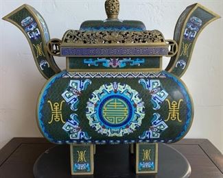 Grand Cloisonné Censer