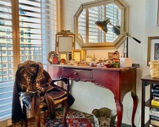 Elegant Writing Desk, Frames & Desk Accessories