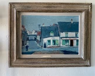 
Paris Street Scene
Oil on Canvas
Manes Lichtenberg, b. 1920
21x15