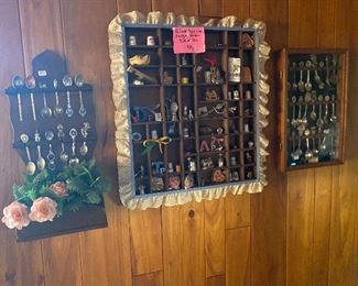 Shadow boxes and collector spoons