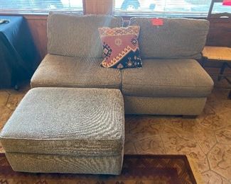 Futon with ottoman