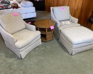 Pair of club chairs