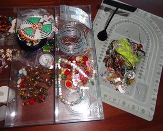 Box after box after box of jewelry making supplies!