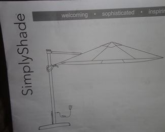 11 Ft LED Cantilever Umbrella By Simply Shade