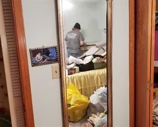 Gilded Hard Plastic Full Length Mirror