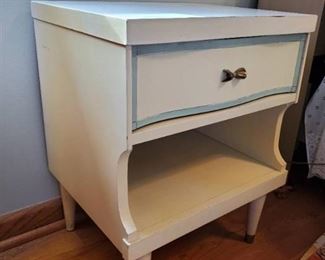 MCM Blue/White Bassett Nightstand