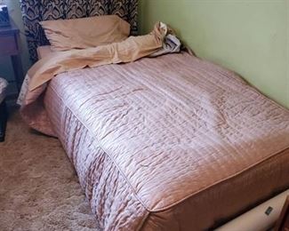 Leopard Print Headboard Twin Size Bedframe and Mattress/Box Springs