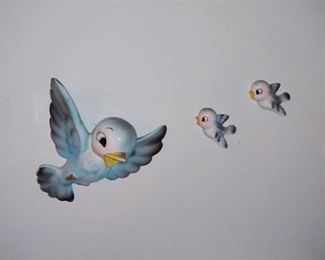 Vintage Ucago Porcelain Birds