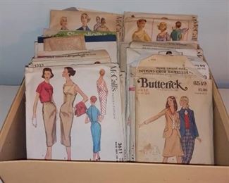 Lot of Vintage Clothing Patterns