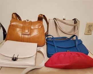 Lot of 5 Vintage Womans Purses