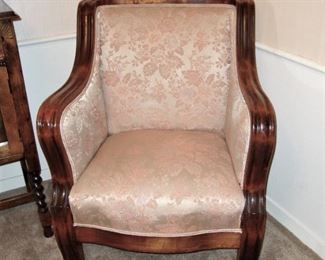 FABULOUS ANTIQUE CHAIR - SWEET PALE PINK