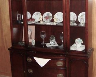 THIS CHINA CABINET HAS ALOT OF HISTORY - THREE GENERATIONS DATING BACK TO THE EARLY 1900's