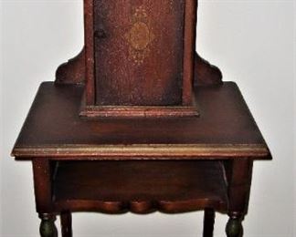 ANTIQUE PHONE CABINET - 100yrs OLD PLUS (SEE NEXT PIC)
