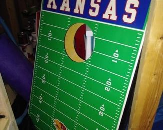 KU cornhole game