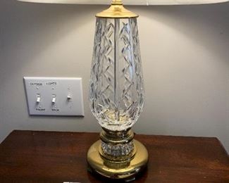 Pair of Waterford lamps