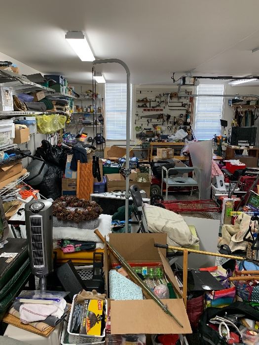 A view of the garage! I bet you can find what you are looking for here! Especially tools!