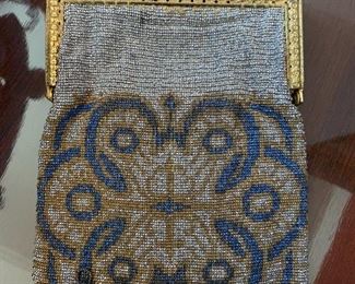 Antique bead purse