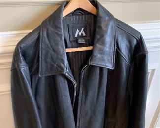 Man’s leather coat