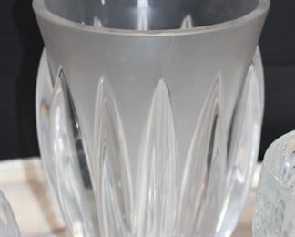Lalique crystal vase (small chip on the bottom - not visible)