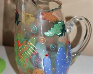 Vicki hand painted pitcher