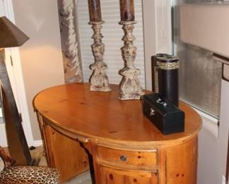 Vintage opposite duo desk - solid wood