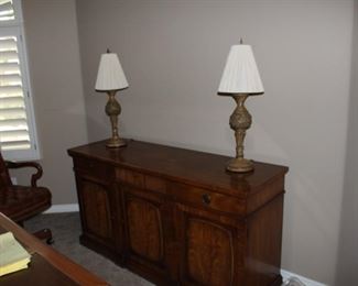 Brass vintage office desk lamps