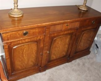 White Fine Furniture Vintage sideboard with brass handles