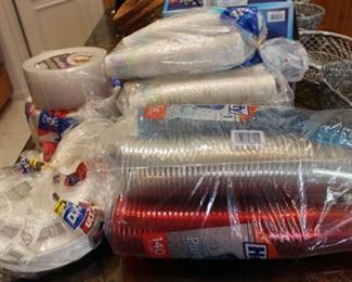 Hefty cups and plates