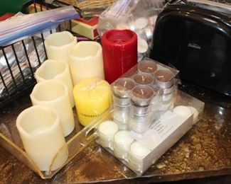 Wax and electric candles