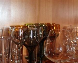 color liquor glasses