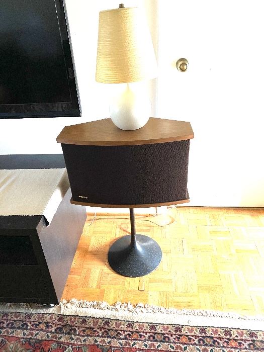 Pair of Bose 901 Series VI speakers on tulip stands. Equalizer included.
30.75”H
Price: $875
