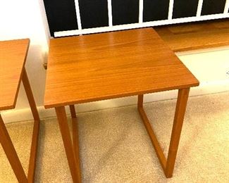 One of three MCM teak occasional/side tables. 