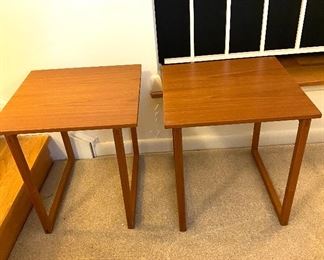 Two of three teak occasional tables
Dimensions:15.75” square
Price:$75 each 