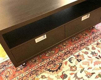 Low cabinet on casters/two drawer
Dimensions: 47”L/23.5”W
Price: $425