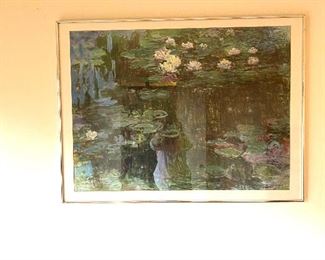 Framed Monet print
Dimensions: 40.5”L x 30.25”H
Price:$35