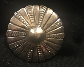 Large sterling Navajo pin