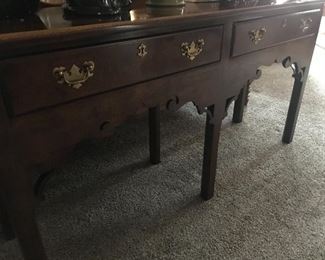 Chippendale style console table 