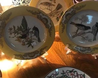 English and Asian collectible plates 