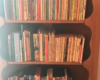 Vintage children’s books
Dozens and dozens 
Kids videos 
