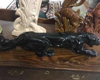 Amazing Mid Century black panther sculpture