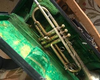 Antique trumpet 