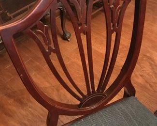 Duncan Phyfe Tulip chairs In Mahogany...six chairs 