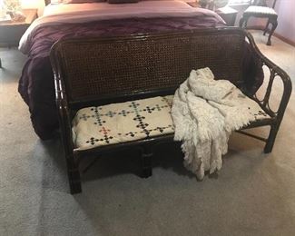 Excellent caned sofa/bench