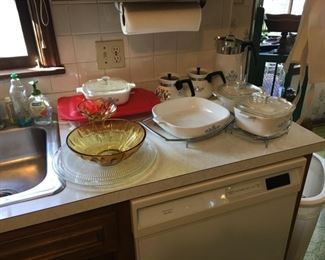 Corning Ware (vintage), also a nice set of French White still in the box!