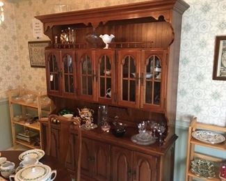 Thomasville two piece china cabinet