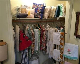Linens, pillows, tablecloths