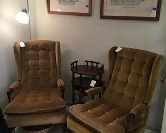 Temple arm chairs