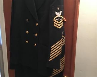 Vintage set service dress blues