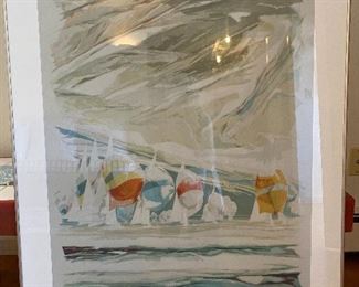 Artist William Bird signed print 7/50; 41” x 31” $175